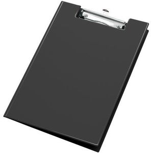 Veloflex 4804080 Clipboard DIN A4 (met deksel, PVC, openklapbaar klembord, schrijfplaat) zwart