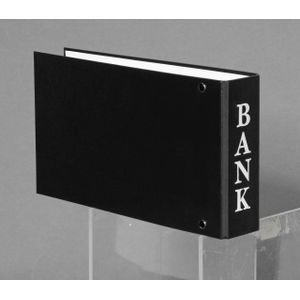 VELOFLEX Bankringbuch 2-Ringe schwarz 4,5 cm DIN A6 quer