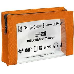 Veloflex 2705330 VELOBAG Travel A5 tas met ritssluiting multifunctionele tas, textiel en pvc, oranje