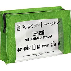 Veloflex 2705341 VELOBAG Travel A5 tas voor kleine spullen met ritssluiting multifunctionele tas, textiel en PVC, groen