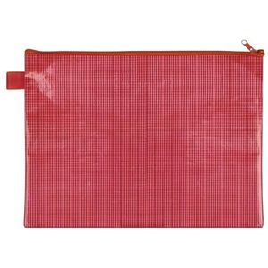 10 x Veloflex Reißverschlusstasche A4 EVA-Material rot