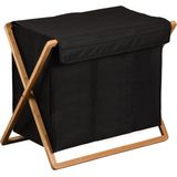 Bamboe Wasmand - Bruin/Zwart - 100 L - 69x33x56,5 cm