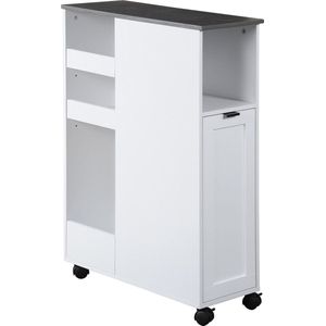 Kesper Küchenwagen mit klappbarer Arbeitsfläche weiß/Eiche (KS25817) ab Kesper Küchenwagen mit klappbarer Arbeitsfläche weiß/Eiche (KS25817) ab