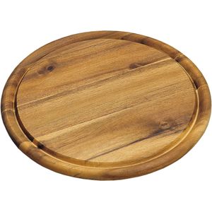 Houten Broodplank/Serveerplank Rond met Sapgroef 25 cm