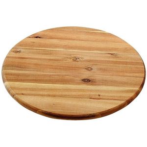 FSC Acacia Houten Draaiplaat / Draaiplateau | Diameter 40 Cm. | Roterende snijplank | Draaibare Plaat | Draaiende plank voor Kaas, Taart of andere Hapjes | Afm. 40 x 40 x 4 Cm.
