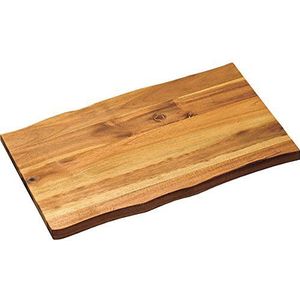Kesper 28502 Snij- en serveerplank, 45 x 27 cm, acacia, hout, bruin, 45 x 27 x 2 cm