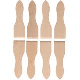 Kesper Gourmetspatels - 8x - acacia hout - 13 x 4 cm - gourmetten - racletten - grillen