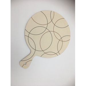Kesper41130, set van 2, Bamboefiber Snij- en Serveerplank, doorsnee 23.5cm