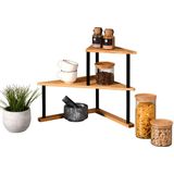 Kesper - Hoek Organizer - Bamboe - Multi - 2 Niveaus