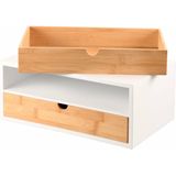 Kesper - Ladeblokje - Lichtbruin/Wit - Bamboe - 2x Lades