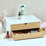 Kesper - Ladeblokje - Lichtbruin/Wit - Bamboe - 2x Lades