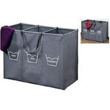 Wasbox - Wassorteerder - 3 Waszakken - 150 Liter - 100% Polyester