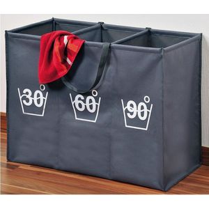 Wasbox - Wassorteerder - 3 Waszakken - 150 Liter - 100% Polyester