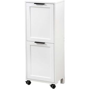 Kesper 2553013 Universele kast met selectief sorteersysteem, 36 x 94 x 24 cm, wit gelakt