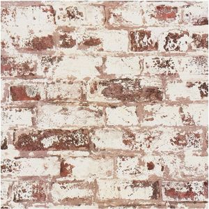 DUTCH-WALLCOVERINGS-Behang-baksteen-rood-en-wit