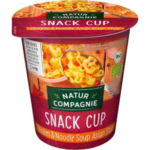 Natur Compagnie Bio-Hühnersuppe mit Nudeln ""Snack Cup"" Asian Style"", 55 g