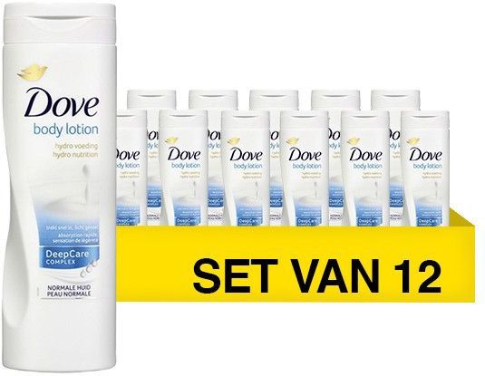 Dove - Hydraterende Bodylotion - 12 stuks - 400 ml