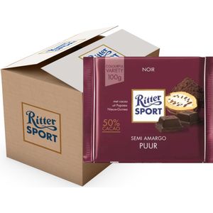 Ritter sport puur tablet 100gr | 12 stuks