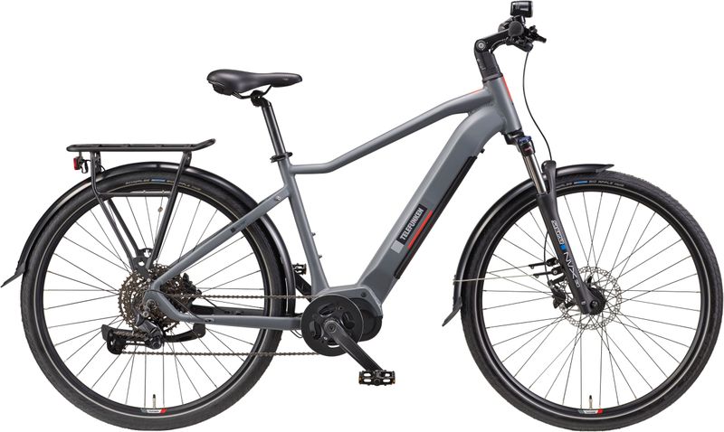 Telefunken E-Bike Cityrad SUV700, 10 Gang Shimano, Kettenschaltung, Mittelmotor, 720 Wh, (29 Zoll, Straßenzulassung, Scheibenbremsen), Pedelec, Elektrofahrrad für Herren u. Damen, Trekkingrad