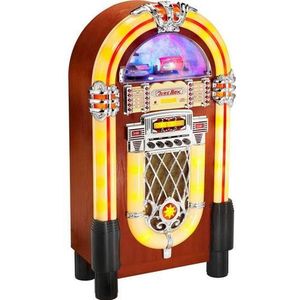 Karcher JB 6604 Retro-Radio (Jukebox mit CD-Player, Radio, MP3-Wiedergabe über USB / SD-Karte)