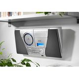 Karcher - MC 6550N - Wekkerradio - Zilver - Met CD-Speler en Cassettedeksel