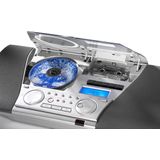 Karcher - MC 6550N - Wekkerradio - Zilver - Met CD-Speler en Cassettedeksel