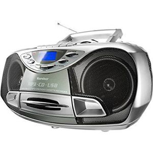 Draagbare Cd-Radio - Blauw - Kunststof - Met Cd/MP3-Speler en USB-Poort