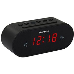 Karcher UR 1030 Klokradio (PLL-radio, dimbaar display, dubbel alarm) zwart, standaard