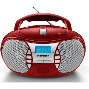 Karcher RR 5025 - Draagbare CD-radio - Rood - CD-Player - FM-radio