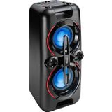 Karcher Bluetooth Party geluidsinstallatie PS 4460 (met LED lichtshow, Bass Boost functie, compact systeem met FM incl. microfoon), zwart