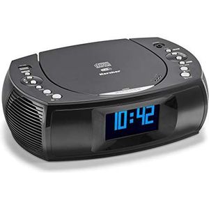 Karcher Ur 1309D Wekker Met Mp3-/Cd-Speler En Dab+/Fm-Radio, Wekker Met Dual-Alarm, USB-Oplader & Back-Up Batterij, Zwart