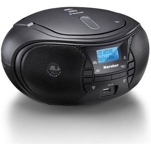 Karcher RR 5028D - Draagbare CD-Radio - Zwart - CD-Speler, DAB+ Radio, Bluetooth