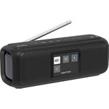 Karcher DAB Go Draagbare bluetooth-luidspreker en digitale radio, DAB+, FM-radio met 2,4 inch kleurendisplay, wekker, 5 watt stereo-geluid, USB-C/accu, zwart
