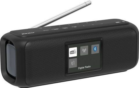 Karcher DAB Go Draagbare bluetooth-luidspreker en digitale radio, DAB+, FM-radio met 2,4 inch kleurendisplay, wekker, 5 watt stereo-geluid, USB-C/accu, zwart