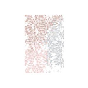 Rasch Behang 100822 100822-fotobehang met geometrisch motief uit kleine driehoeken in roze uit de Young Artists collectie-2,80 m x 1,86 m (L x B) behang