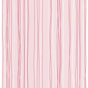 Rasch Behang 203240 - licht papierbehang met fijne lijnen en strepen in roze, roze en wit - 10,05 m x 0,53 m