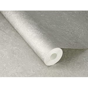 Rasch - Factory V - Vliesbehang - Zilver Metallic - Uni Betonlook Structuur