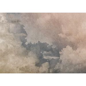Rasch Behang 363166 - fotobehang op vlies met wolken en hemel in wit en blauw - 3,00 m x 4,24 m (l x b)