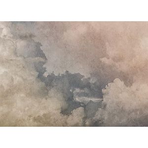 Rasch Behang 363197 - Fotobehang op vlies met wolken en hemel in wit en blauw - 2,65m x 3,71m (L x B)