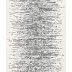 rasch Behang 413809 – wit vliesbehang in 3D-look met fijne lijnen in metallic zilver en grijs – 10,05 m x 53 cm (l x b)