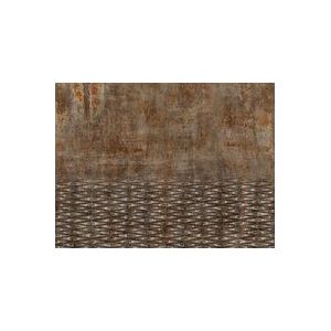 Rasch Behang 429770 - Fotobehang op vlies in industriële look met metaal-look in roestbruin - 3,00m x 4,00m (L x B)