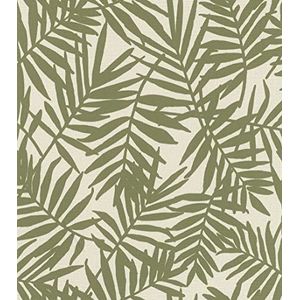 Rasch Behang vliesbehang (Botanical) Groen beige 10,05 m x 0,53 m Selectie Vinyl/Vlies 460209