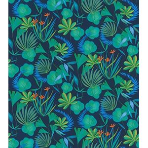 Rasch Behang vliesbehang (Botanisch) Blauw 10,05 m x 0,53 m Selectie Vinyl/Vlies 466607
