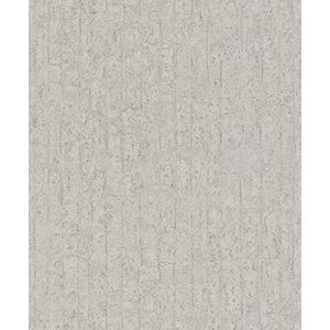 Rasch Behang 499223 - vliesbehang grijs beige structuur betonlook strepen uit de Factory V collectie
