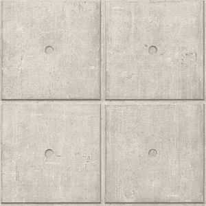 Rasch Behang 499421 - vliesbehang in lichtgrijs met beton-look, zichtbeton-look, beton uit de Factory V collectie