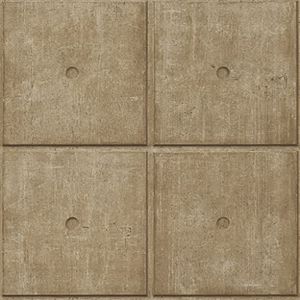 Rasch Behang 499445 - vliesbehang in bruin-goud met betonlook, zichtbeton-look, beton uit de Factory V collectie
