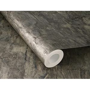 Rasch Behang 499742 - vliesbehang zwart goud metallic used-look betonlook uit de Factory V collectie