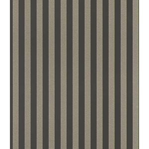 Rasch Behang 570335 - vliesbehang met strepen in zwart en goud uit de collectie Trianon XIII - 10,05 x 0,53 m (LxB)