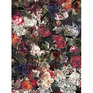Rasch Behang 606874 - fotobehang op vlies met bloemen in paars, bloemenbehang, vintage - 3,00m x 2,25m (LxB)