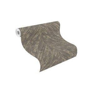 Rasch Behang vliesbehang (grafisch) zwart goud 10,05 m x 0,53 m Linares 617559 behang